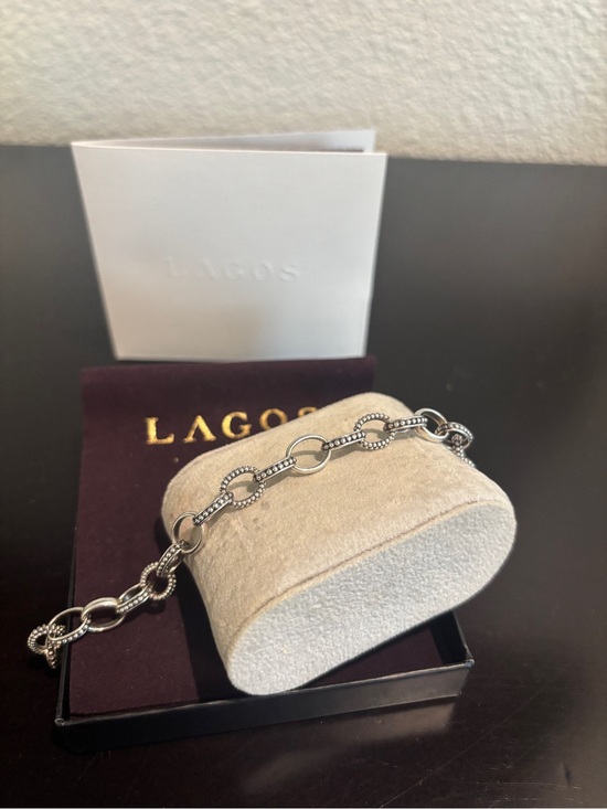 LAGOS Jewelry - LAGOS Signature Caviar Sterling Caviar Bead Link Bracelet